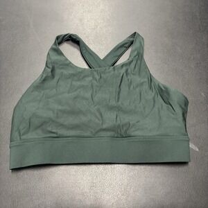 Fabletics Women's Sports Bra Green Racerback Sz Medium Athletic‎ Workout Gym